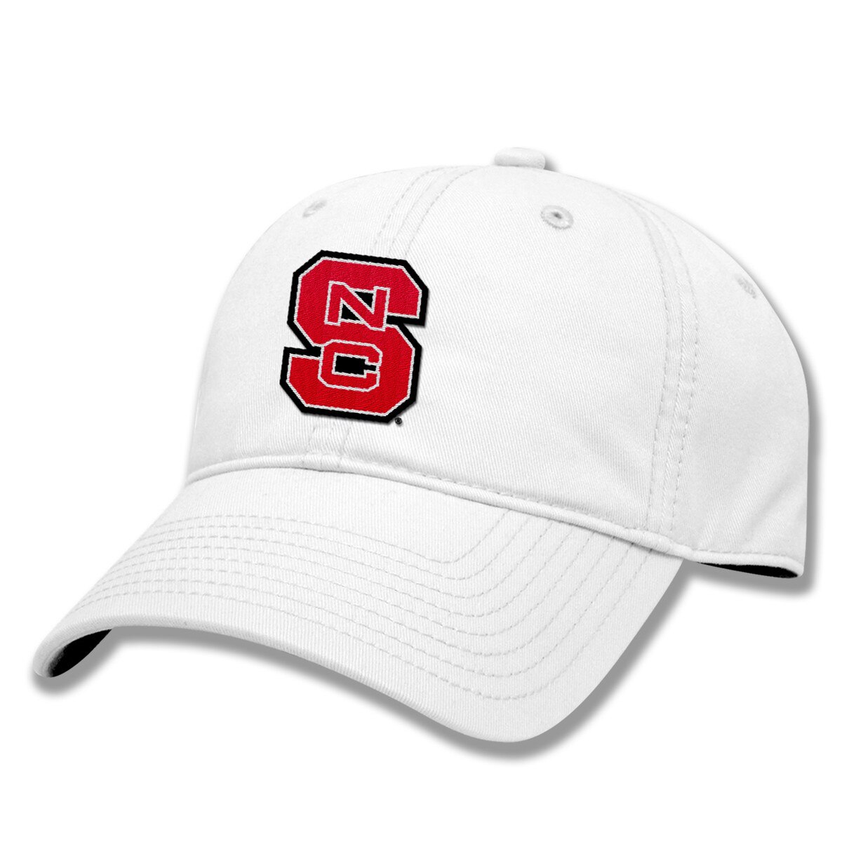 White Adjustable Twill Hat - Block